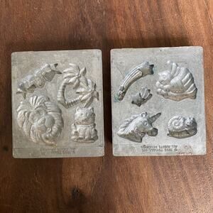 Vintage Toymax 1993 ThingMaker Creepy Crawlers Metal Mold - Lion Unicorn Star